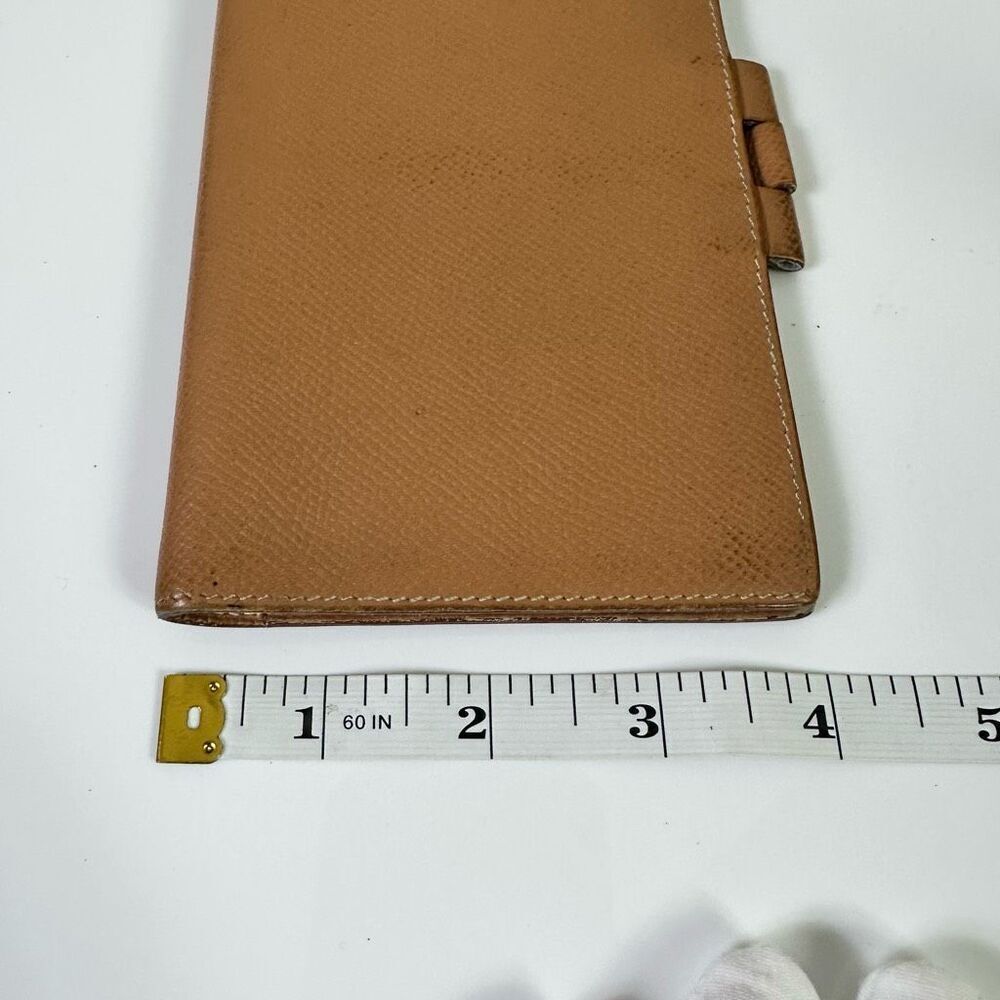 Hermes Tan Leather Notebook Agenda Cover Holder - Picture 15 of 16